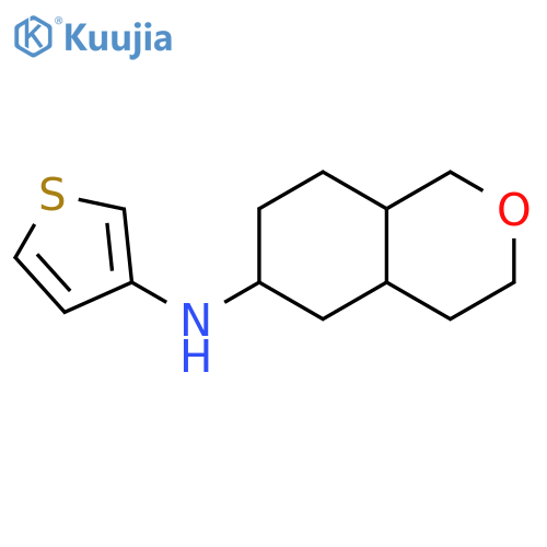 1H-2-Benzopyran-6-amine, octahydro-N-3-thienyl- structure