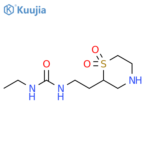 Urea, N-[2-(1,1-dioxido-2-thiomorpholinyl)ethyl]-N'-ethyl- structure
