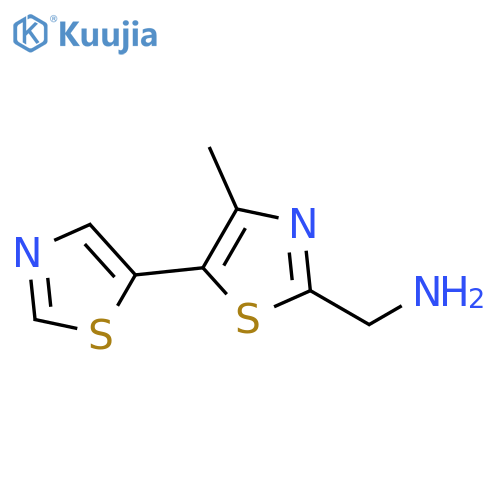 [5,5'-Bithiazole]-2-methanamine, 4-methyl- structure