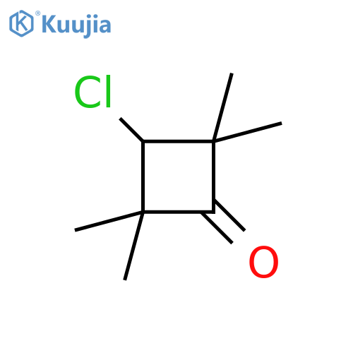 Cyclobutanone, 3-chloro-2,2,4,4-tetramethyl- structure