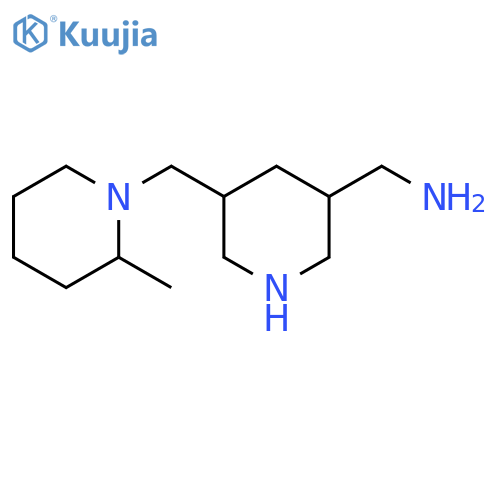 3-Piperidinemethanamine, 5-[(2-methyl-1-piperidinyl)methyl]- structure