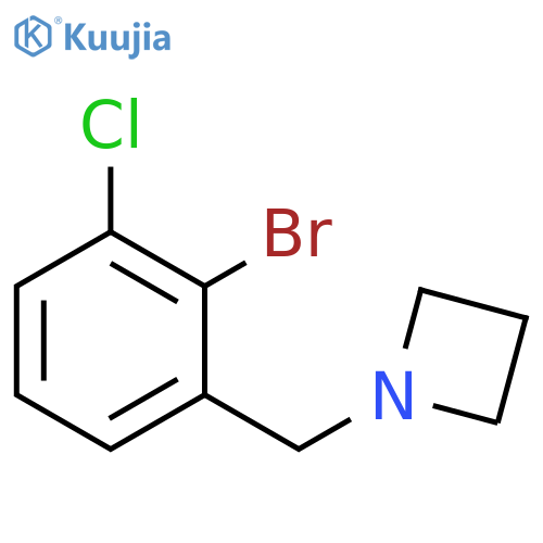 Azetidine, 1-[(2-bromo-3-chlorophenyl)methyl]- structure