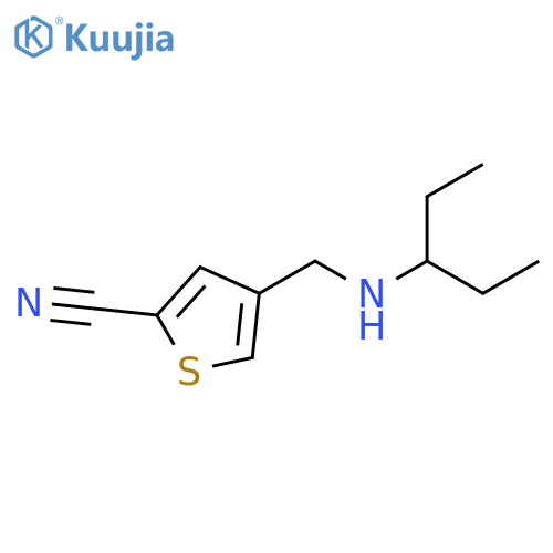 2-Thiophenecarbonitrile, 4-[[(1-ethylpropyl)amino]methyl]- structure