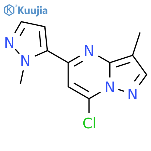 5-{7-chloro-3-methylpyrazolo1,5-apyrimidin-5-yl}-1-methyl-1H-pyrazole structure
