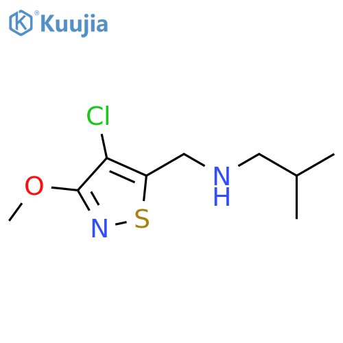 5-Isothiazolemethanamine, 4-chloro-3-methoxy-N-(2-methylpropyl)- structure