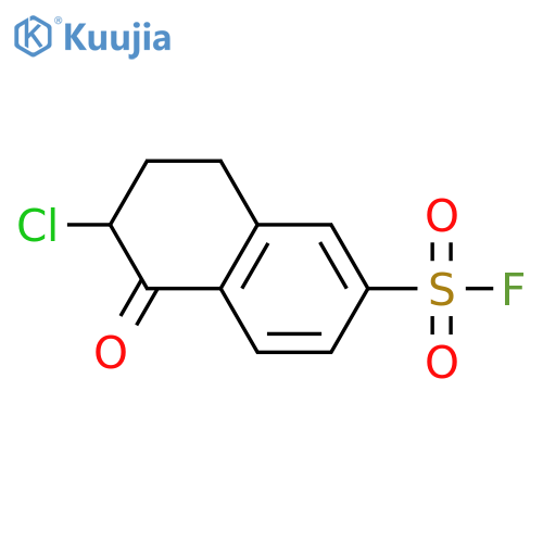 6-Chloro-5-oxo-5,6,7,8-tetrahydronaphthalene-2-sulfonyl fluoride structure