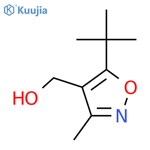 (5-Tert-butyl-3-methyl-1,2-oxazol-4-yl)methanol structure