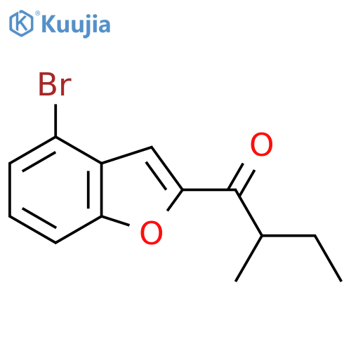 1-(4-Bromo-1-benzofuran-2-yl)-2-methylbutan-1-one structure