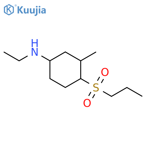 Cyclohexanamine, N-ethyl-3-methyl-4-(propylsulfonyl)- structure