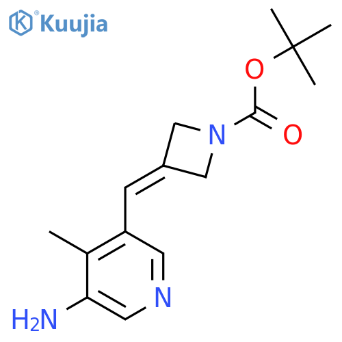Tert-butyl 3-[(5-amino-4-methylpyridin-3-yl)methylidene]azetidine-1-carboxylate structure