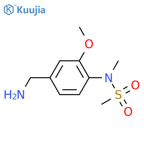 N-4-(aminomethyl)-2-methoxyphenyl-N-methylmethanesulfonamide structure