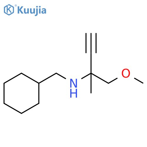 Cyclohexanemethanamine, N-[1-(methoxymethyl)-1-methyl-2-propyn-1-yl]- structure