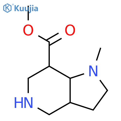 1H-Pyrrolo[3,2-c]pyridine-7-carboxylic acid, octahydro-1-methyl-, methyl ester structure