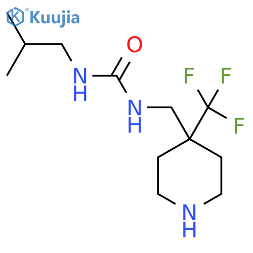 1-(2-Methylpropyl)-3-[[4-(trifluoromethyl)piperidin-4-yl]methyl]urea structure