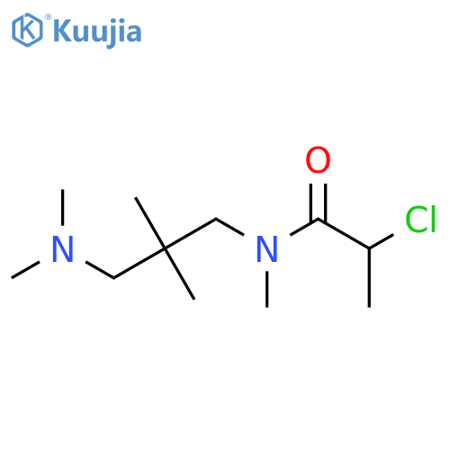 2-chloro-N-3-(dimethylamino)-2,2-dimethylpropyl-N-methylpropanamide structure