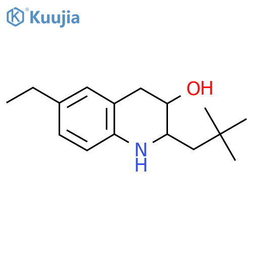 2-(2,2-Dimethylpropyl)-6-ethyl-1,2,3,4-tetrahydroquinolin-3-ol structure