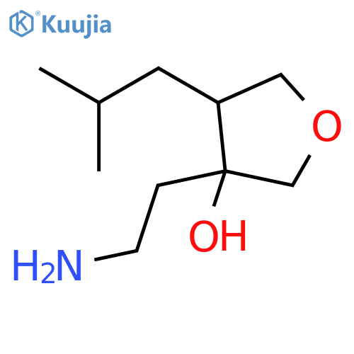 3-Furanol, 3-(2-aminoethyl)tetrahydro-4-(2-methylpropyl)- structure