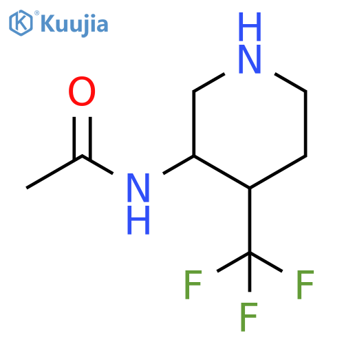 Acetamide, N-[4-(trifluoromethyl)-3-piperidinyl]- structure