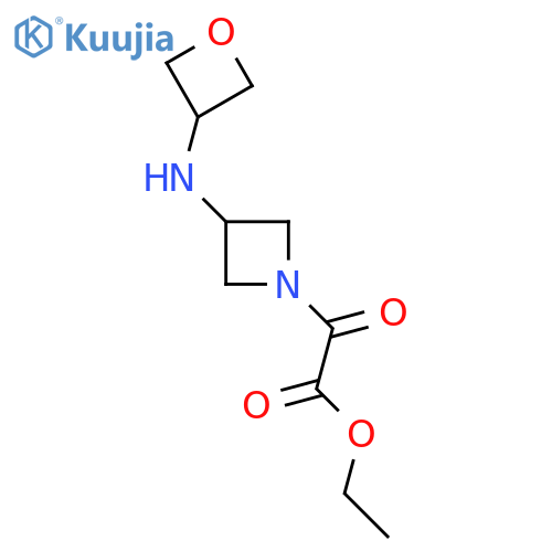 Ethyl 2-{3-[(oxetan-3-yl)amino]azetidin-1-yl}-2-oxoacetate structure
