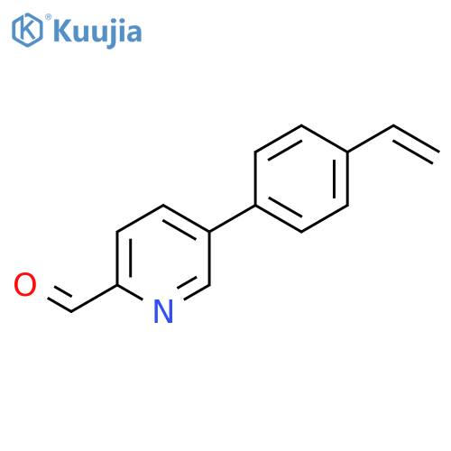 5-(4-ethenylphenyl)pyridine-2-carbaldehyde structure