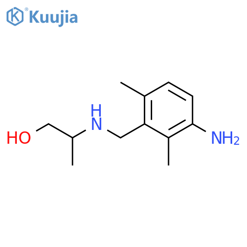 1-Propanol, 2-[[(3-amino-2,6-dimethylphenyl)methyl]amino]- structure