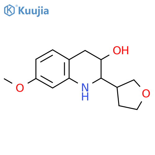 7-Methoxy-2-(oxolan-3-yl)-1,2,3,4-tetrahydroquinolin-3-ol structure