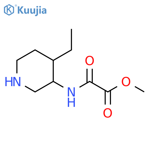 Acetic acid, 2-[(4-ethyl-3-piperidinyl)amino]-2-oxo-, methyl ester structure