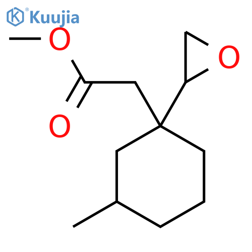 Methyl 2-[3-methyl-1-(oxiran-2-yl)cyclohexyl]acetate structure