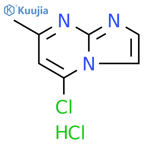 Imidazo[1,2-a]pyrimidine, 5-chloro-7-methyl-, hydrochloride (1:1) structure
