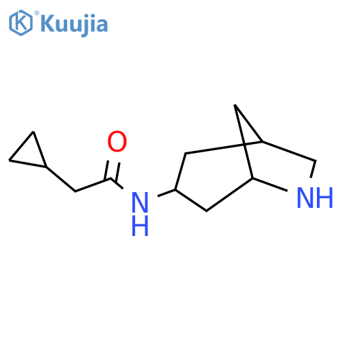 N-{6-azabicyclo[3.2.1]octan-3-yl}-2-cyclopropylacetamide structure