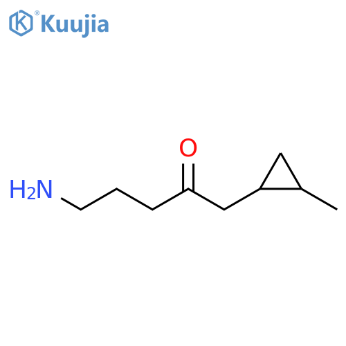 2-Pentanone, 5-amino-1-(2-methylcyclopropyl)- structure