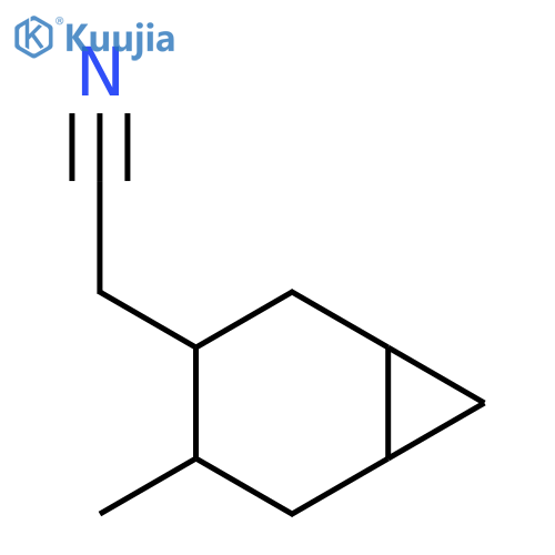 2-{4-Methylbicyclo[4.1.0]heptan-3-yl}acetonitrile structure