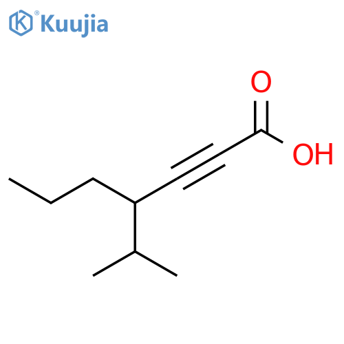 2-Heptynoic acid, 4-(1-methylethyl)- structure
