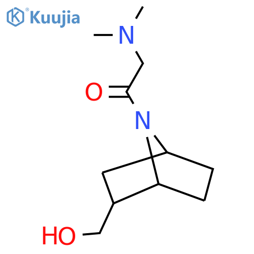 2-(Dimethylamino)-1-[2-(hydroxymethyl)-7-azabicyclo[2.2.1]heptan-7-yl]ethan-1-one structure
