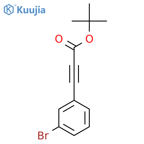 Tert-butyl 3-(3-bromophenyl)prop-2-ynoate structure