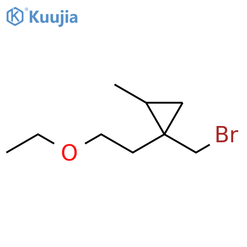 Cyclopropane, 1-(bromomethyl)-1-(2-ethoxyethyl)-2-methyl- structure