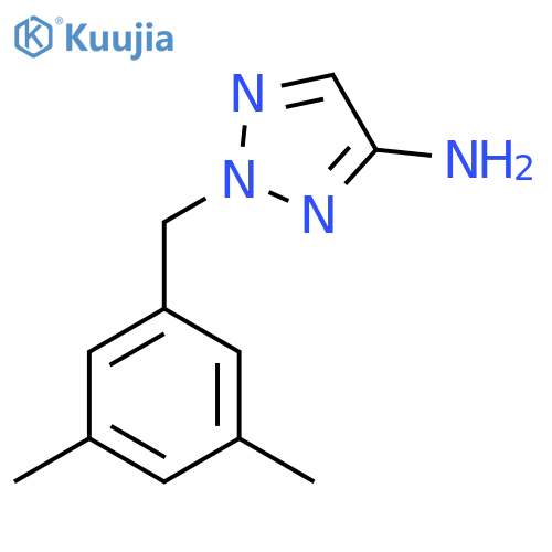 2-(3,5-dimethylphenyl)methyl-2H-1,2,3-triazol-4-amine structure