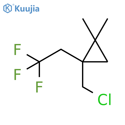 Cyclopropane, 1-(chloromethyl)-2,2-dimethyl-1-(2,2,2-trifluoroethyl)- structure