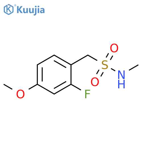 Benzenemethanesulfonamide, 2-fluoro-4-methoxy-N-methyl- structure