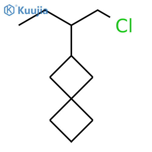 Spiro[3.3]heptane, 2-[1-(chloromethyl)propyl]- structure