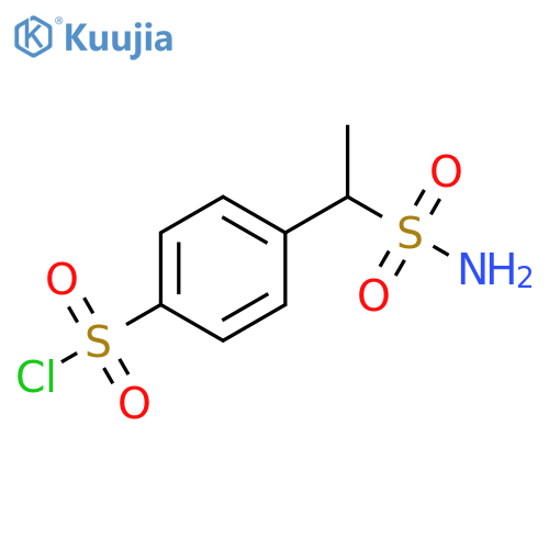 Benzenesulfonyl chloride, 4-[1-(aminosulfonyl)ethyl]- structure