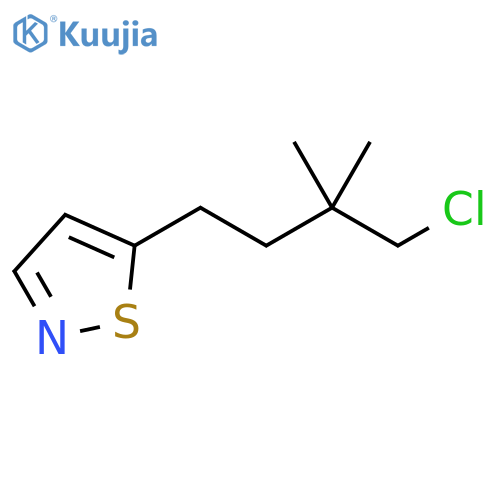 Isothiazole, 5-(4-chloro-3,3-dimethylbutyl)- structure
