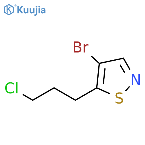 Isothiazole, 4-bromo-5-(3-chloropropyl)- structure