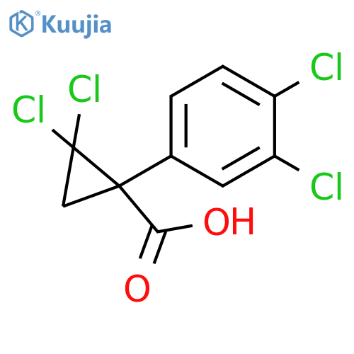 Cyclopropanecarboxylic acid, 2,2-dichloro-1-(3,4-dichlorophenyl)- structure