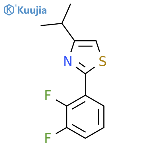2-(2,3-Difluorophenyl)-4-(propan-2-yl)-1,3-thiazole structure