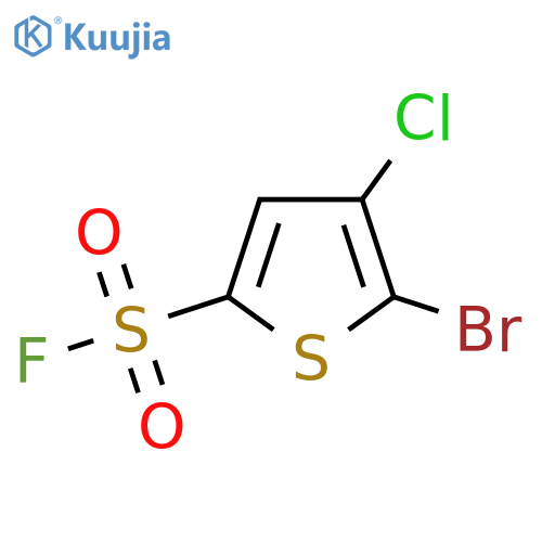 5-Bromo-4-chlorothiophene-2-sulfonyl fluoride structure