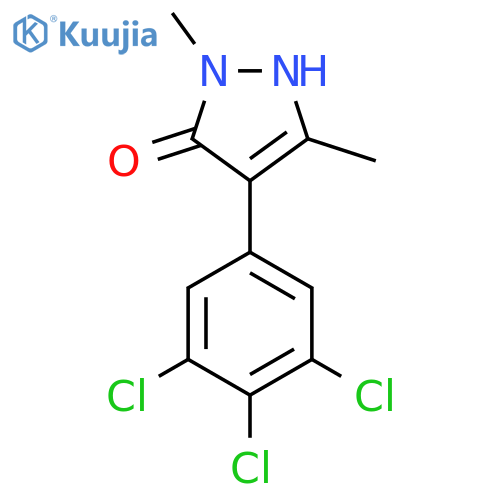 1,3-dimethyl-4-(3,4,5-trichlorophenyl)-1H-pyrazol-5-ol structure