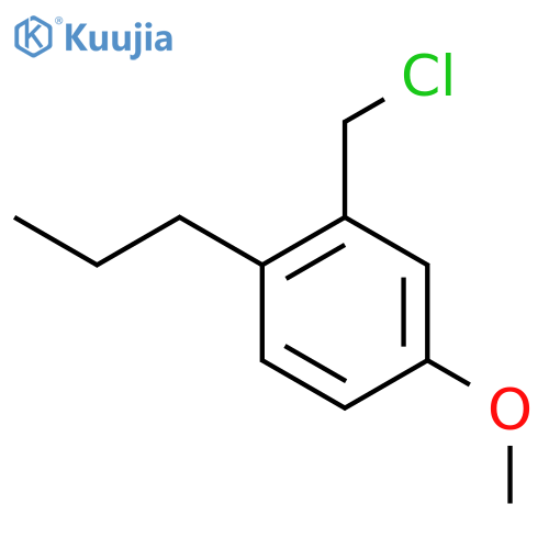 2-(chloromethyl)-4-methoxy-1-propylbenzene structure