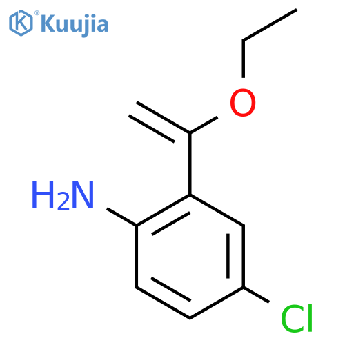 4-Chloro-2-(1-ethoxyethenyl)aniline structure