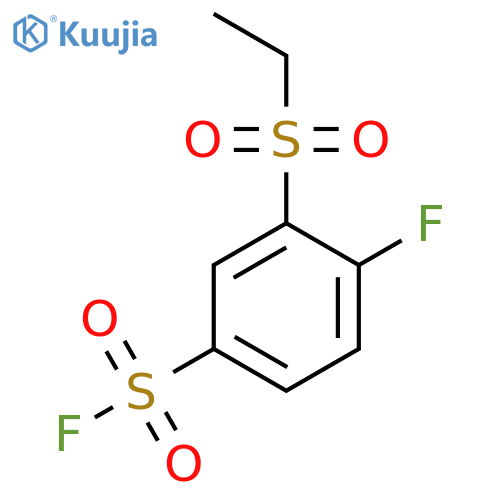 3-(Ethanesulfonyl)-4-fluorobenzene-1-sulfonyl fluoride structure
